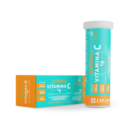 Vitamina C 1g+Vit D+Zinco Efervescente 10 unidades- C-Triple