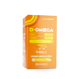 Vitamina D 1.000UI + Óleo de Peixe com 60 cápsulas - D.Ômega