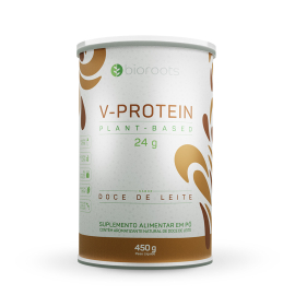 Proteína V-protein Plant Based  Doce de Leite 450g Bioroots