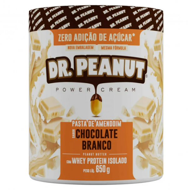 Pasta de Amendoim Com Whey Protein Chococo Branco - Dr. Peanut