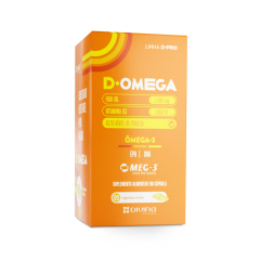 Vitamina D + Óleo de Peixe 120 cápsulas - D.Ômega