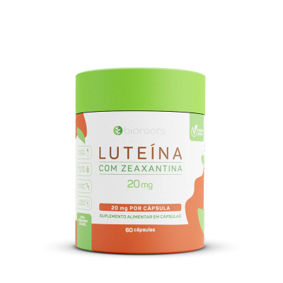 Luteína Zeaxantina 20mg com 60 Unidades - Bioroots