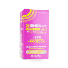 Vitamina D +Zinco +Taurina + Cafeína 30 cápsulas - D.Energy